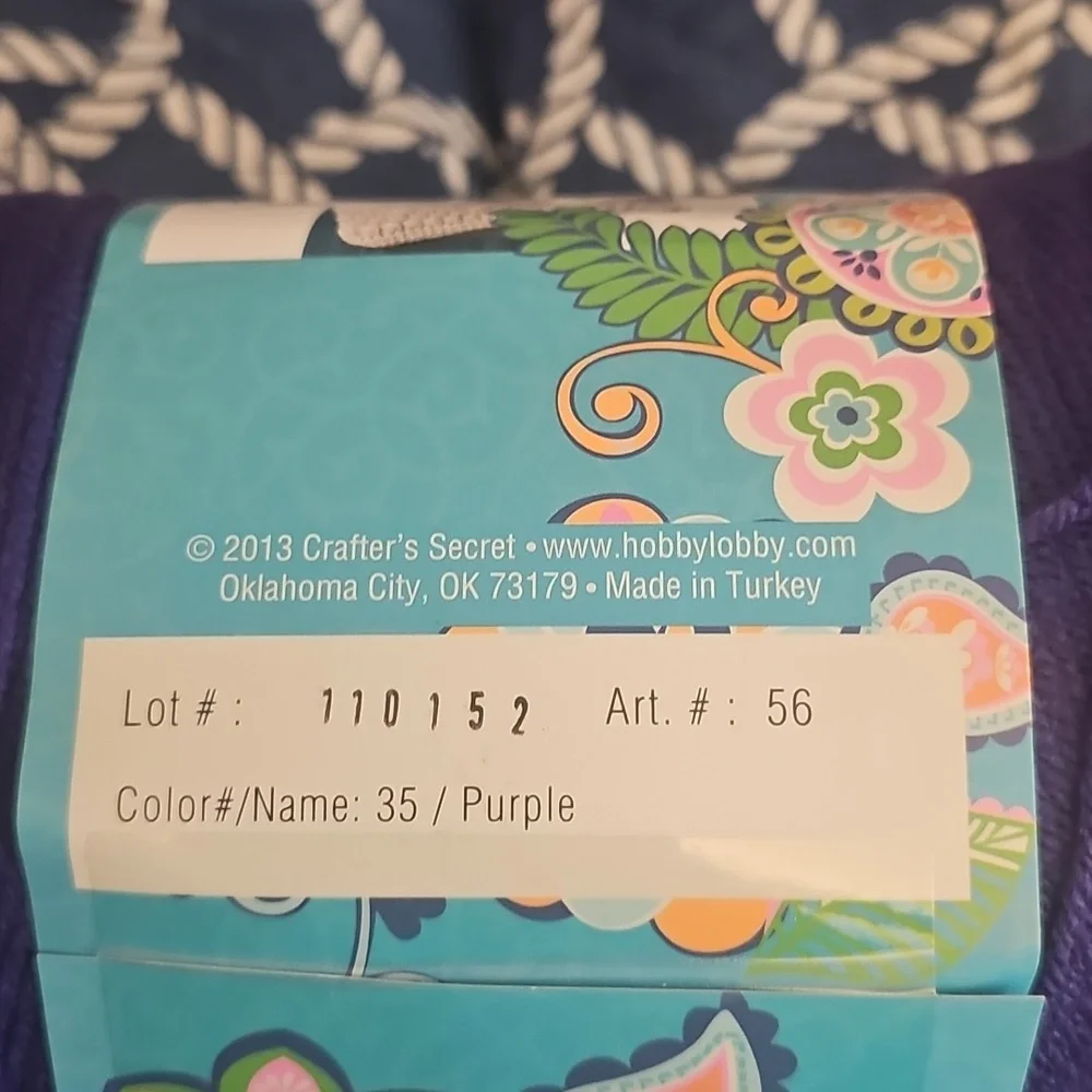 Crafter's Secret Purple Yarn